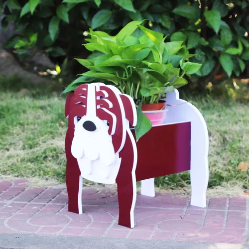 Miniatura 22 de Beagles - Contenedor para plantas con forma de perro, para amantes de las mascotas, maceta de PVC lindo para perros, macetas de cara para decoración