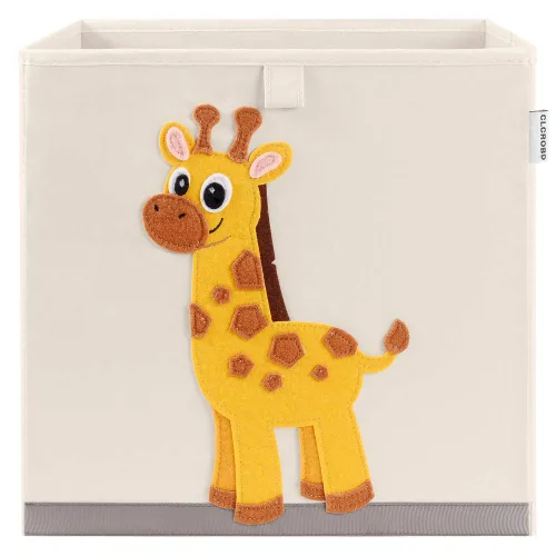 Miniatura 16 de Contenedores cúbicos plegables de tela para guardar juguetes de animales/Caja/Organizador para niños, 13 pulgadas (Tucán)