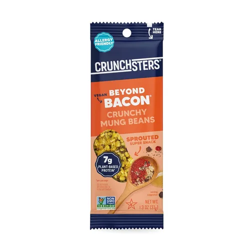 Miniatura 2 de Crunchsters Frijoles Mung crujientes, proteína a base de plantas, superbocadillo y aderezo para ensalada, sin gluten, sin nueces, vegano, 0.23 oz
