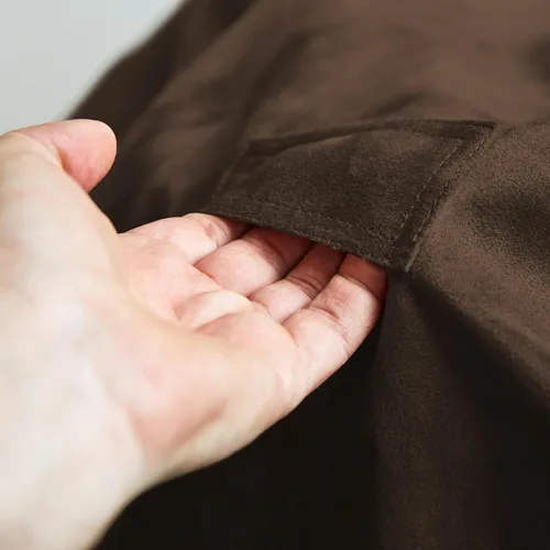 Miniatura 7 de Lumaland - Lujoso puf gigante de 1,8 m con funda de microgamuza, ultra suave, relleno de espuma, lavable, XL, para niños, adolescentes, adultos