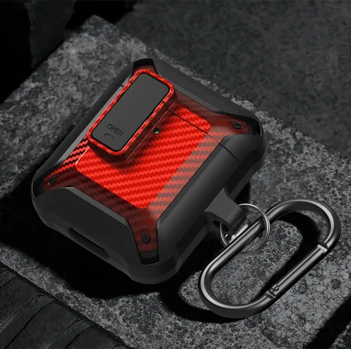 Miniatura 4 de Funda mejorada para Airpod con bloqueo seguro para hombres con kit de limpieza, funda protectora a prueba de golpes para Apple AirPod 2 y 1, fundas