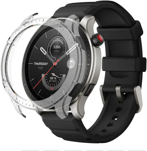 Funda protectora para Amazfit GTR 4, a prueba de golpes, duradera, de policarbonato duro, accesorios para Amazfit GTR 4 Smartwatch (transparente)