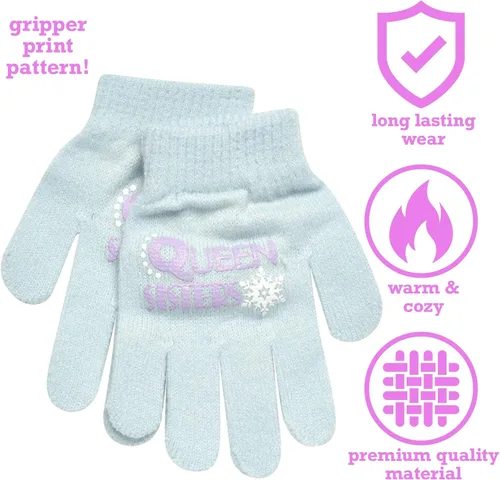 Miniatura 3 de Disney - Gorro de invierno para niñas y 2 pares de guantes o manoplas (edad 2-7)