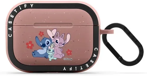 Miniatura 71 de CASETiFY AirPods Pro (1ª/2ª Gen) Estuche Bounce con Anillo [Colaboración Frozen] - Copo de Nieve de Anna - Taupe Mate