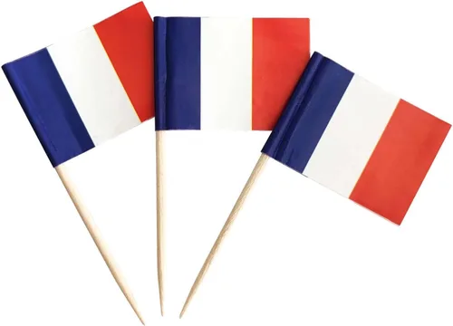 Miniatura 15 de 100 piezas Bandera de Costa Rica Bandera pequeña de Costa Rica con palillo de dientes Decoración Mini Toppers para cupcakes y brochetas para cóctel