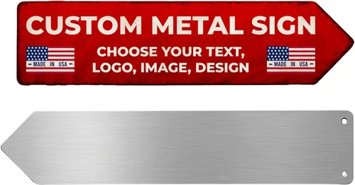 Miniatura 23 de BCB Print - Letreros personalizados para patio con 2 estacas de metal (24 x 18 pulgadas), letreros personalizados para césped para negocios, eventos