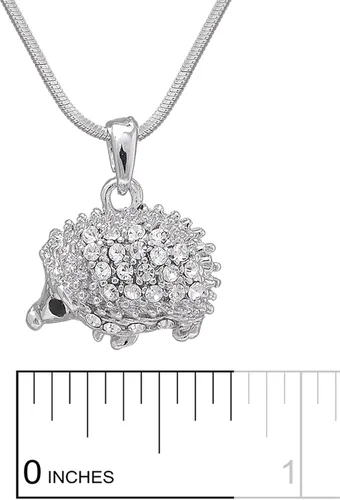 Miniatura 2 de Spinningdaisy Collar de erizo feliz brillante de cristal