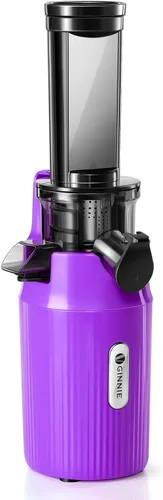 Miniatura 11 de Ventray Ginnie - Mini exprimidor de prensa en frío, pequeño exprimidor lento para verduras y frutas, alto rendimiento de jugo, fácil de limpiar