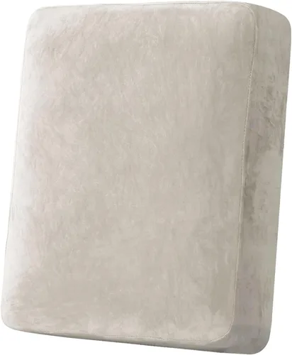 Miniatura 97 de H.VERSAILTEX - Funda de terciopelo elástica y afelpada para protección de cojines de sofá biplaza, silla o sofá, 2 piezas, tamaño grande, color gris