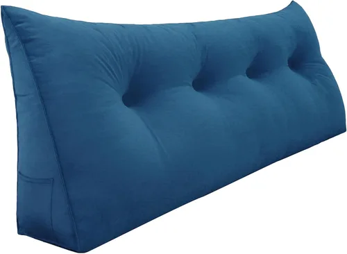 Miniatura 46 de Almohada de Cuña Engrosada de 10 libras para Cabecero Posicionador Corporal Almohada de Cuña para Cama Soporte de Respaldo Almohada Triangular