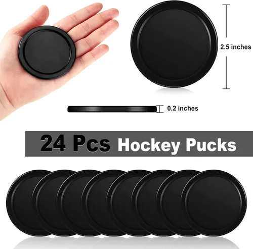 Miniatura 2 de Coopay 24 discos de hockey de aire para el hogar, discos de repuesto pesados de 2.5 pulgadas para mesas de juego, accesorios de equipo, 0.44 onzas