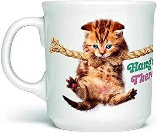 Miniatura 7 de Genuine Fred Taza de cerámica con texto en inglés "Say Anything", de 16 onzas, multicolor, apta para lavavajillas