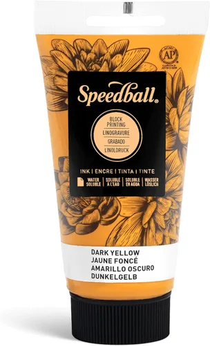 Miniatura 12 de Speedball Tinta de impresión en bloque soluble en agua 3815 – Color intenso con acabado satinado AP no tóxico 8 onzas líquidas, peltre