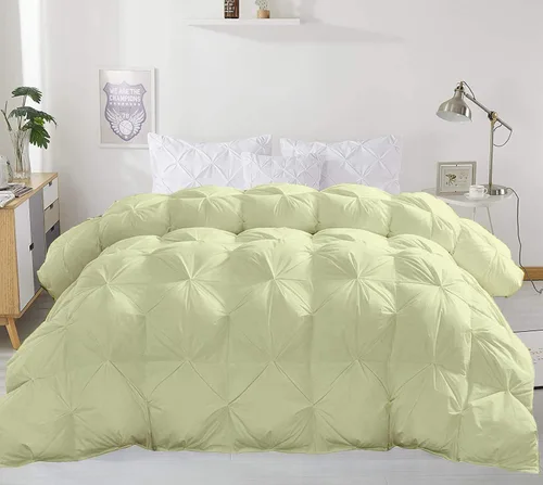 Miniatura 8 de Juego de ropa de cama plisada de 3 piezas de 100% algodón (edredón + 2 fundas de almohada), tamaño individual