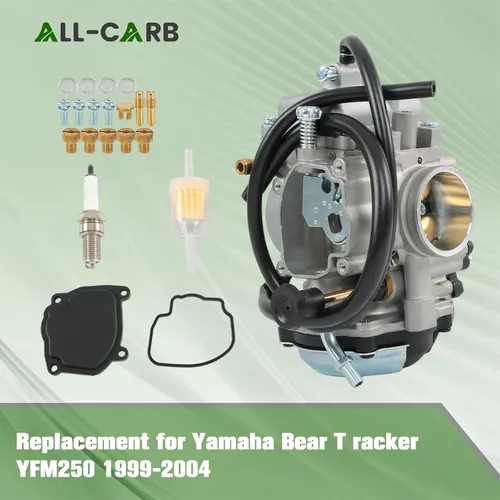 Miniatura 4 de ALL-CARB Repuesto de carburador para Yamaha Wolverine 350 YFM350FX YFM350 FX 4x4 1996-2005 Sustituye a 4KB-14901-10-00 4KB-14901-22-00