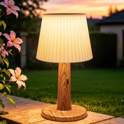 Beautyard Solar Table Lamps Outdoor Indoor - Shower Lamps Waterproof Mothers Gifts 3 Lighting Modes, 4000mAh Eye-Caring LED Cordless Solar Lamp with