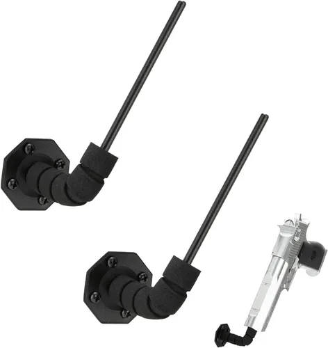 Miniatura 8 de Soporte oculto para pistola de 90/45 grados, para almacenamiento en interiores, montaje en pared y múltiples superficies