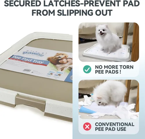 Miniatura 6 de Pawise Soporte para Almohadillas de Orina para Perros para Cachorros, Bandeja Soporte para Almohadillas de Cachorros, Almohadilla de Entrenamiento