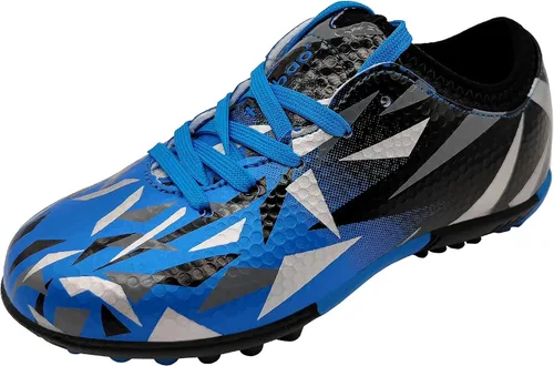 Zapatos de fútbol de césped para niños y niñas, botas de fútbol atléticas para exteriores e interiores (niños pequeñosniños grandes)