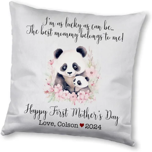 Miniatura 12 de Generic Panda, funda de almohada personalizada para el primer día de la madre, funda de almohada personalizada para el día de la madre, regalo