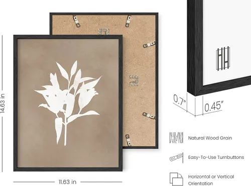 Miniatura 3 de HAUS AND HUES Arte floral para pared, juego de 4 pósteres de plantas para pared, impresiones botánicas vintage, cuadros de flores para estética