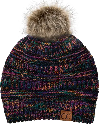 Miniatura 653 de C.C Trendy Warm Chunky Soft Stretch Cable Knit Beanie