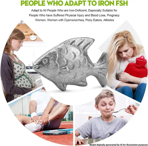 Miniatura 5 de Herramienta de cocina de hierro con pescado para añadir suplemento de hierro original a alimentos y agua, herramienta de suplemento de hierro
