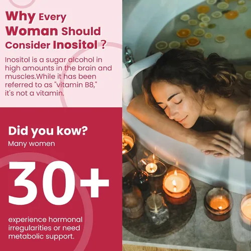 Miniatura 7 de Gomitas de inositol con aceite de onagra para mujeres, proporción 40:1, mio-inositol de 2000 mg y D-Chiro inositol 50 mg con vitamina D3 B6 B12