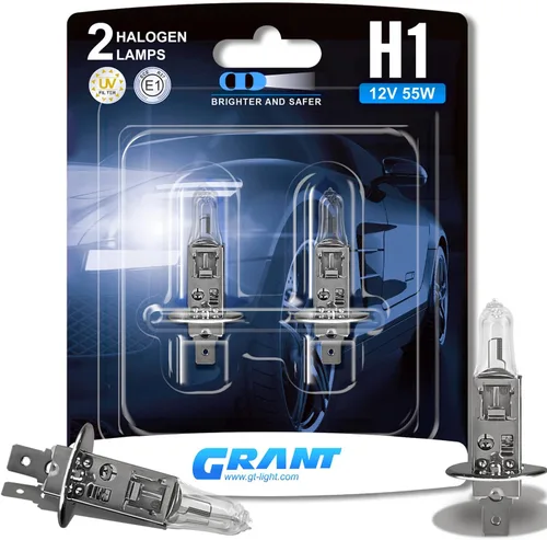 Miniatura 9 de GRANT H1 Bombillas halógenas para faros delanteros, paquete de 2 bombillas de repuesto de haz alto y bajo y niebla, bombillas de alto rendimiento