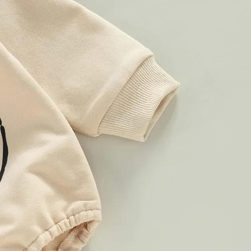 Miniatura 4 de Tiacham Ropa occidental para bebé y niña, sudadera de vaca, mameluco de manga larga, overol de gran tamaño, suéter infantil