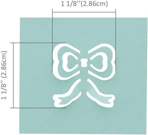 Miniatura 2 de Bira Craft Palanca de pajarita 3D de 1.5 pulgadas para manualidades de papel, álbumes de recortes (pajarita)