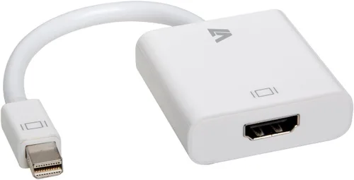V7 Adaptador Mini Displayport (Thunderbolt) a HDMI para ver video Full HD y audio digital en monitor y TV desde MacBook, MacBook Pro y MacBook Air