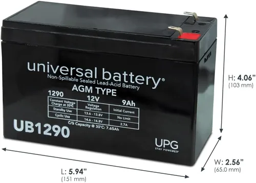 Miniatura 5 de UPG Universal Power Group 12V 9Ah SLA Batería