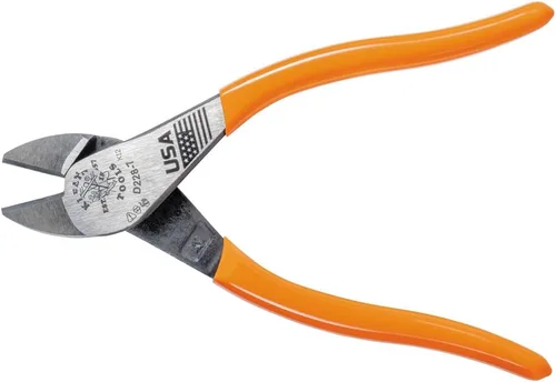 Miniatura 5 de Klein Tools Alicates D228-7, fabricados en EE. UU., Alicates de corte diagonal con diseño de alto apalancamiento, 7 pulgadas
