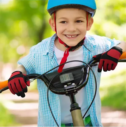 Miniatura 5 de Guantes deportivos para niños, guantes de ciclismo de dedo completo MTB para ciclismo, escalada, equitación, ciclismo, deportes al aire libre