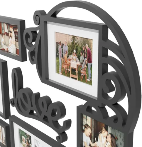 Miniatura 7 de HELLO LAURA - Marco de Fotos Collage Grande para Colgar en la Pared Marcos de Fotos Elegante Marco de Collage de Corazón Regalos para Familia