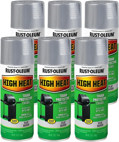 Miniatura 3 de Rust-Oleum 7750830 Pintura en aerosol de esmalte de alta temperatura, 12 onzas, almendra (paquete de 2)