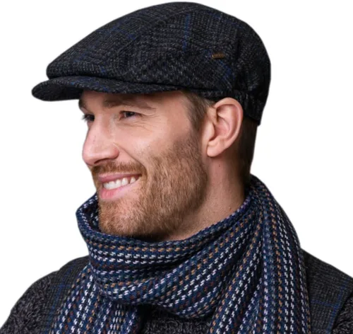 Miniatura 6 de Mucros Weavers Gorra plana irlandesa para hombre, fabricada en Irlanda, 100% tweed irlandés, verde