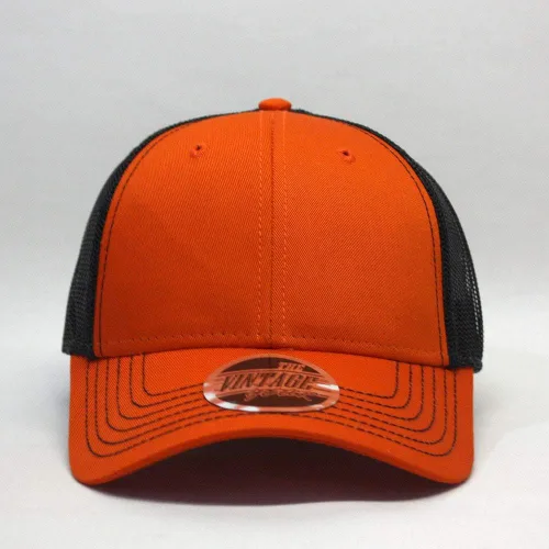 Miniatura 13 de Gorra de béisbol de camionero de malla de algodón de dos tonos de malla de algodón de dos tonos