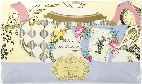 Miniatura 8 de Guirnalda de banderines de tetera Alicia en el País de las Maravillas de 13 pies, decoración temática para fiesta de té, cumpleaños, té de la tarde