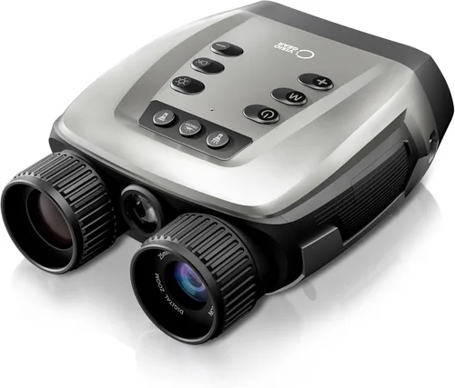VisioGear Night Thunder X3 - Gafas de visión nocturna - Prismáticos de visión nocturna de 4K con modo de color AI para adultos con foto de 40MP,