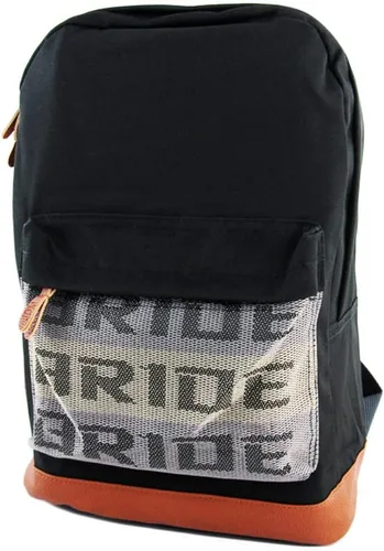 Miniatura 28 de W-POWER JDM Bride Racing Mochila de viaje para laptop con parte inferior marrón con correas de arnés ajustables (ASIMO-BK)