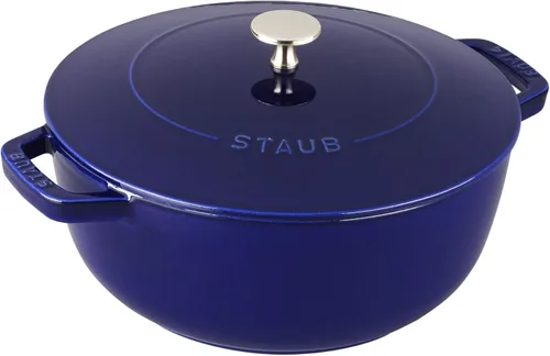 Miniatura 9 de Staub Horno holandés de hierro fundido, 3.75 cuartos de galón, sirve 3-4, fabricado en Francia, blanco