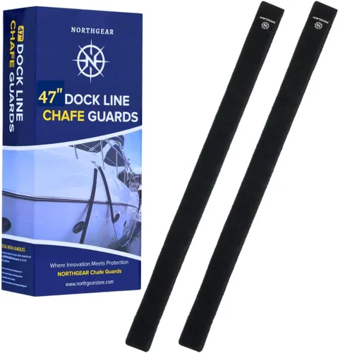 Miniatura 12 de Dock Line - Protectores de rozaduras de 24 y 47 pulgadas de longitud (paquete de 2) – Protector de rozaduras extraíble ultra fuerte, resistente a