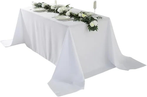 Miniatura 7 de Paquete de 2 Manteles Redondos de 120 Pulgadas de Carbón, Mantel de Poliéster Lavable para Uso en el Hogar, Fiestas, Bodas o Restaurantes.