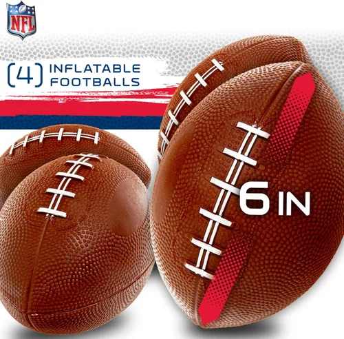 Miniatura 3 de Franklin Sports NFL Mini juego de tiro de fútbol americano – NFL Door Jam Football Over the Door Target + (4) mini bolas – Juego de lanzamiento de 3