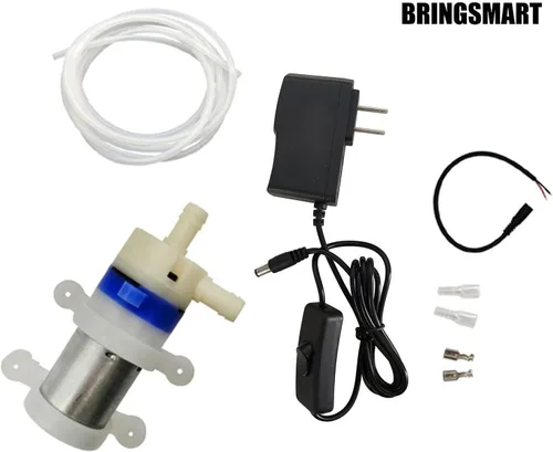 Miniatura 5 de BRINGSMART Mini bomba de agua de grado alimenticio de 12 V Bomba de diafragma de bajo ruido 19 GPH Función autocebante Tubo de grado alimenticio