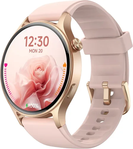Miniatura 11 de Fitpolo Reloj inteligente para hombres y mujeres, pantalla táctil AMOLED de 1.3 pulgadas, rastreador de fitness, hacer/responder llamadas, monitor