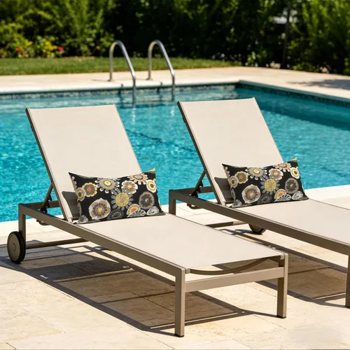 Miniatura 310 de Juego de 2 almohadas para exteriores de 16 x 16 pulgadas, repelentes al agua con interiores, para muebles de patio, hogar, jardín, geometría bohemia
