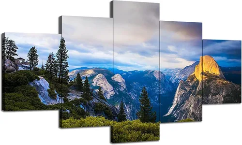 Miniatura 13 de Arte de Pared de Yosemite, Decoración de Pared del Parque Nacional Yosemite, Imagen de Paisaje de Montañas de California EE.UU., Impresión en 60Lx